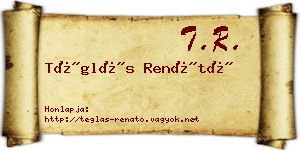 Téglás Renátó névjegykártya
